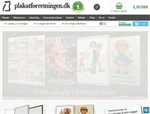 Tablet Screenshot of plakatforretningen.dk